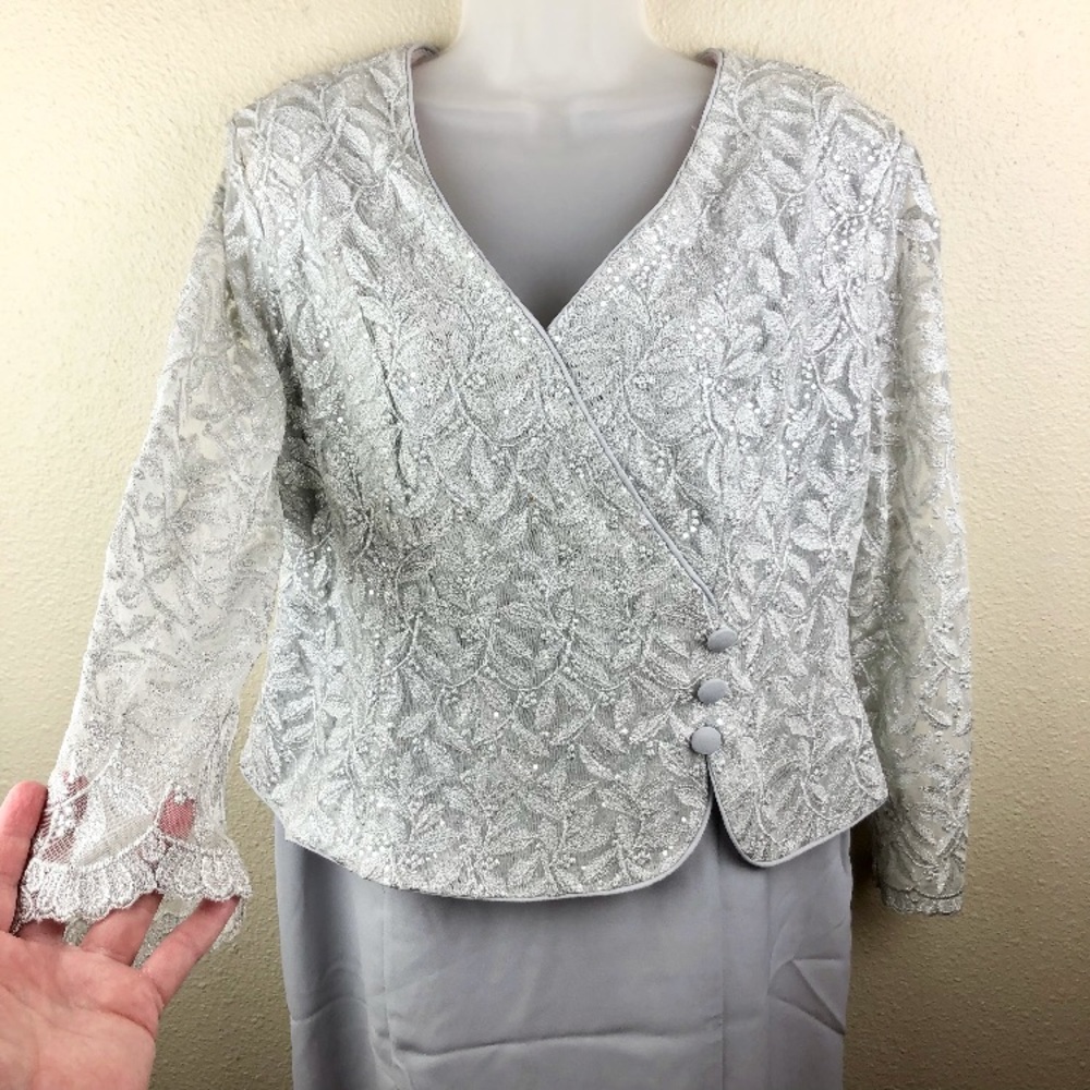 Silver Evening Gown